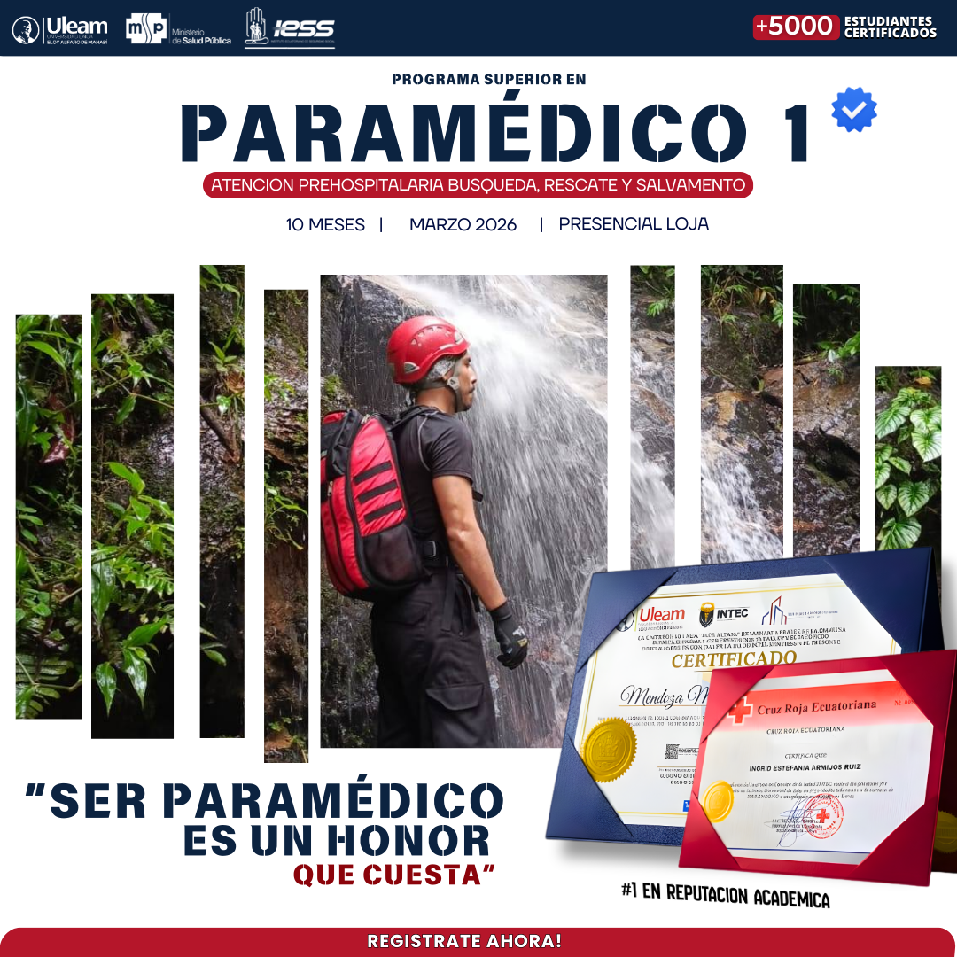 Paramédico 1 Atención Prehospitalaria Avanzada