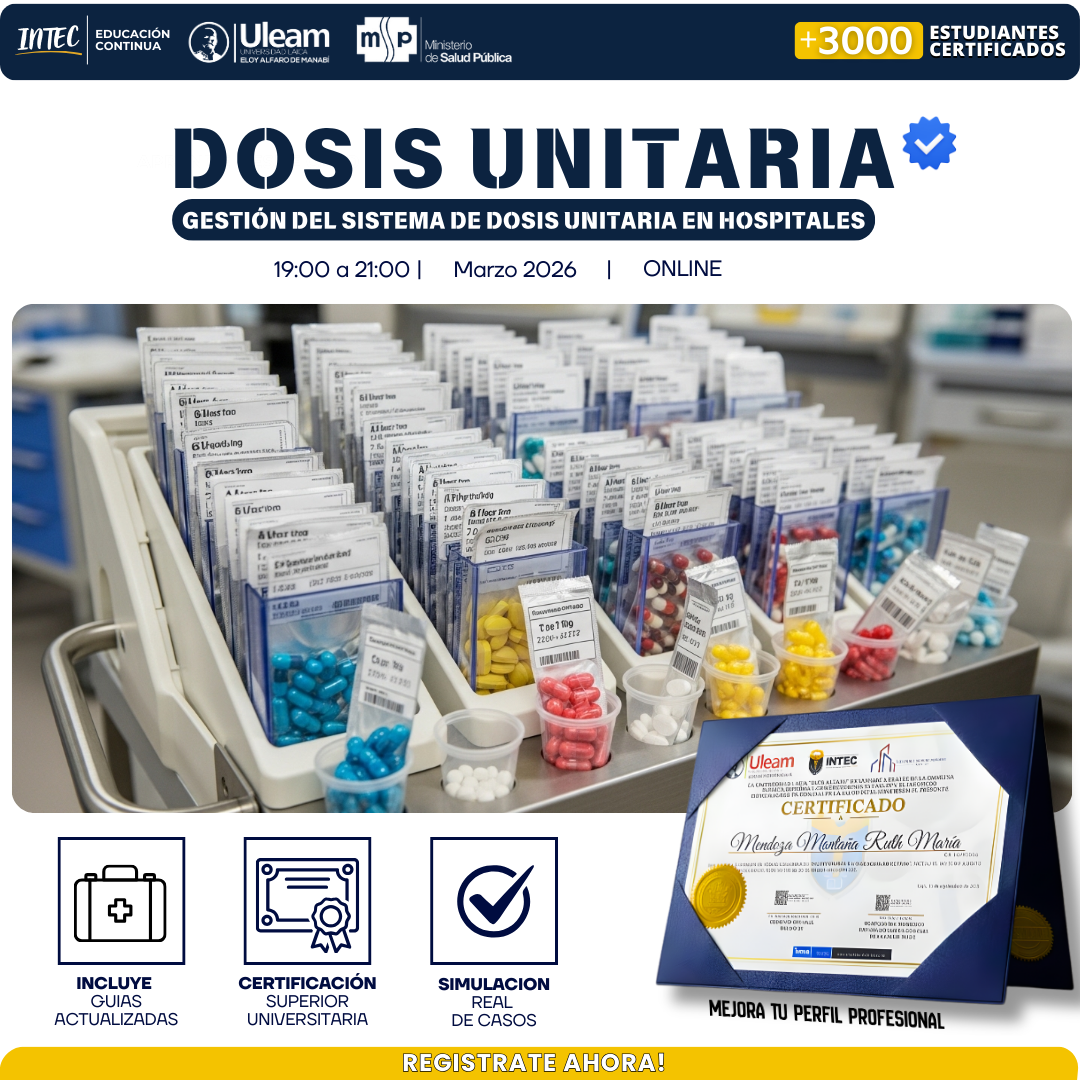 GESTIÓN INTEGRAL DE SISTEMA DE DISPENSACIÓN DE MEDICAMENTOS POR DOSIS UNITARIA (SDMDU) EN HOSPITALES